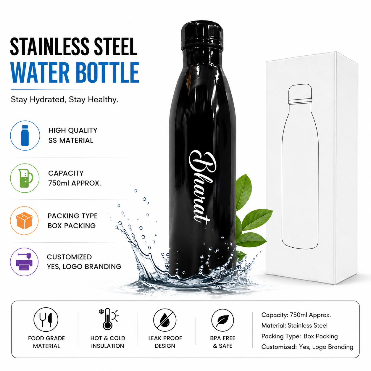 B11 Bottle Stainless steel